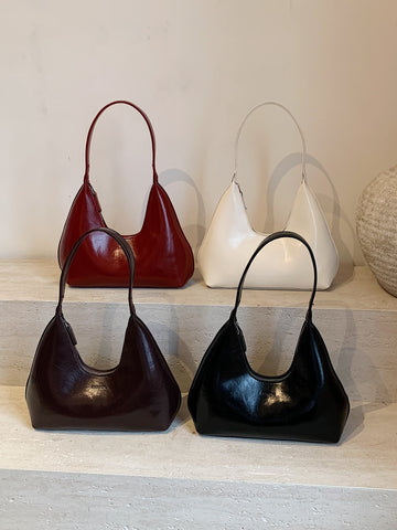 PU Leather Moon Shape Shoulder Bag