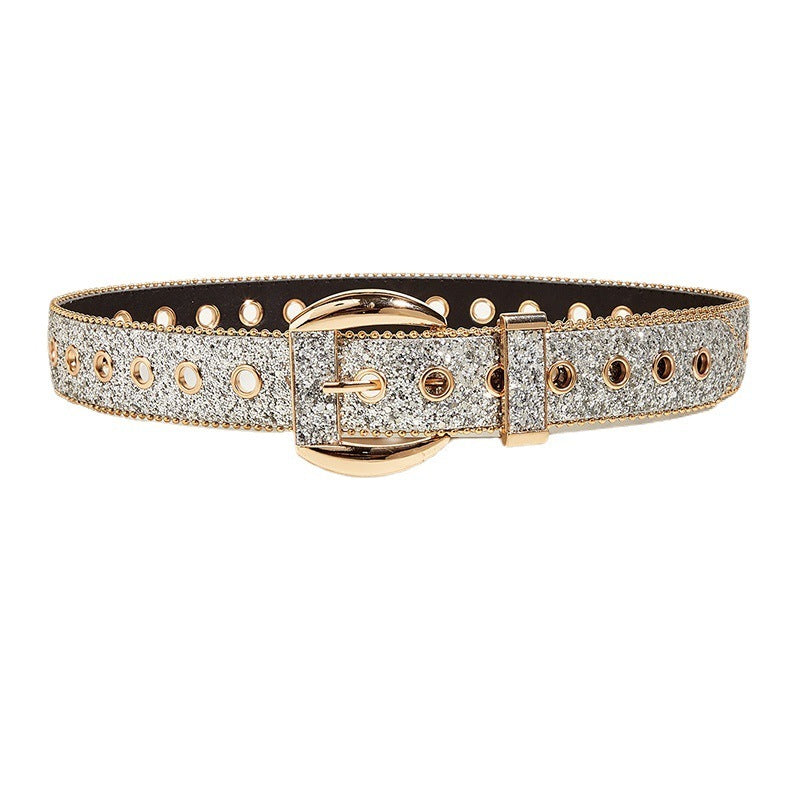 Sequin Rhinestone Belt