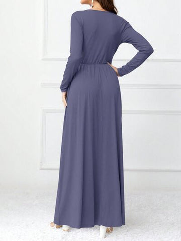 Robe longue à manches longues et surplis avec poches