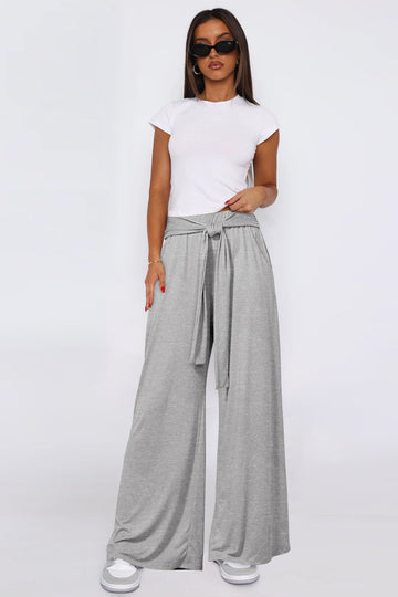 Pantalon large à poches nouées