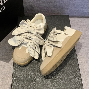 Round Toe Platform Sneakers