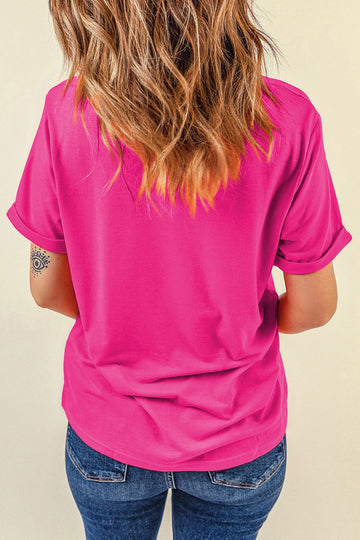 T-shirt à manches courtes et col rond avec motif lapin