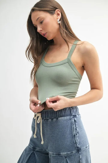 MONO B Seamless Solid Cami