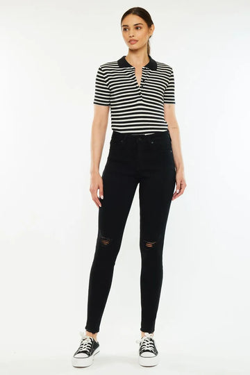 Kancan Distressed High Rise Super Skinny Jeans