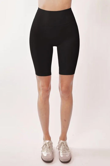 Davi & Dani High Waisted Biker Leggings