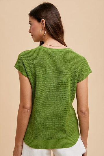 Pull à manches courtes et col rond Annie Wear