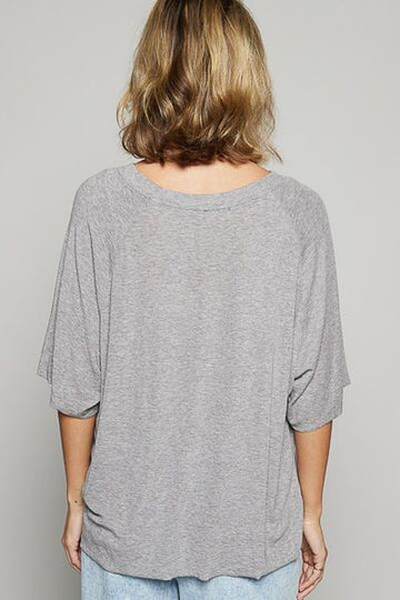 T-shirt à col rond et manches courtes POL