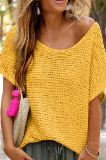Short Dolman Sleeve Sweater