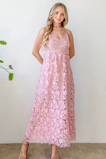 And The Why Lace Maxi Cami Dress