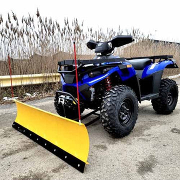 MSA 300cc 4×4 ATV With Snow Plow UTV – Utility Vehicle Four Wheel Drive – Blue