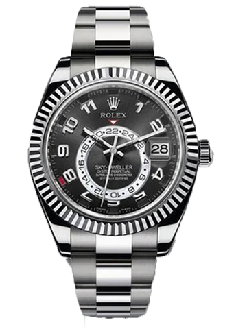 Rolex Sky-Dweller 326939, Oyster, 18K White Gold, Ivory Roman Dial 42 mm