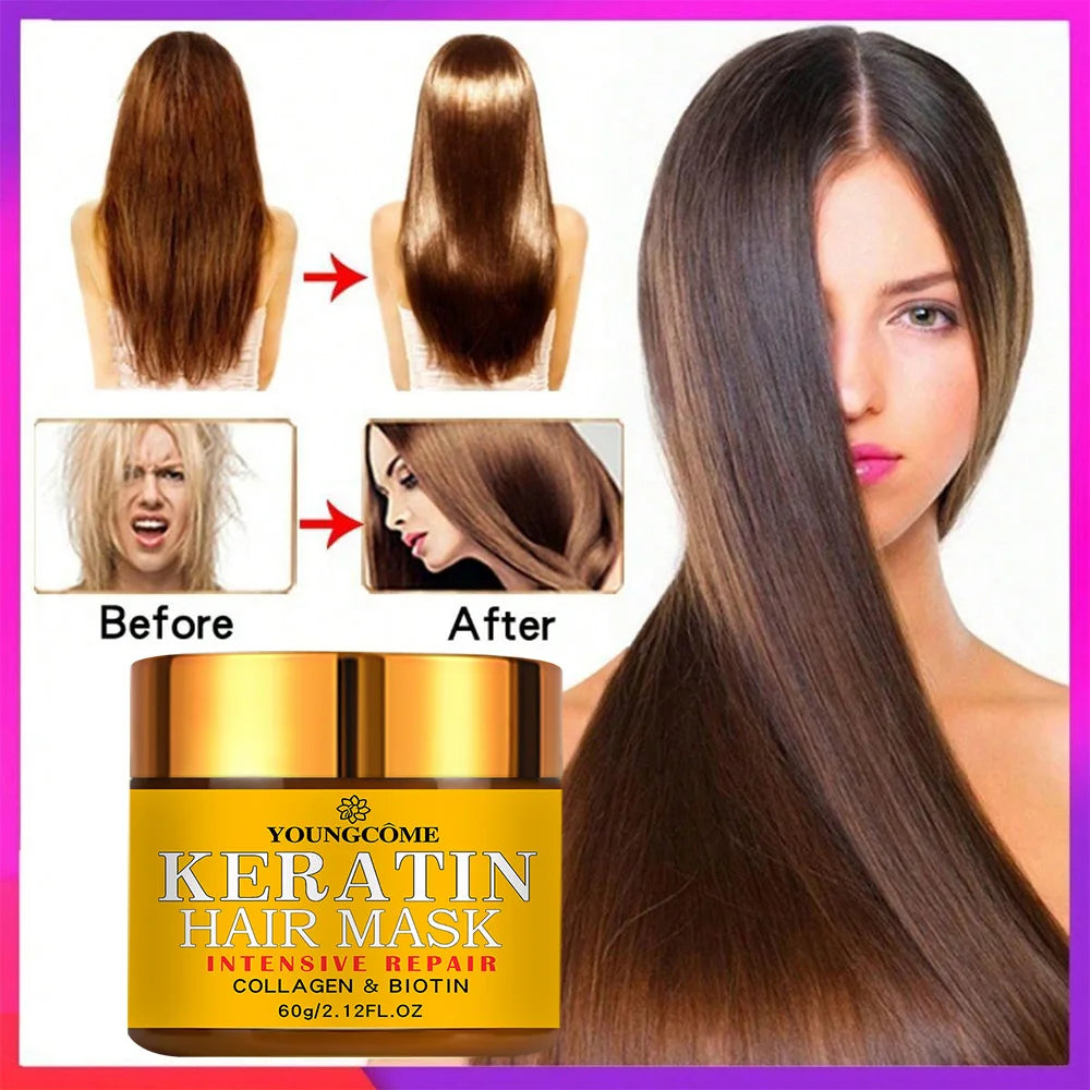 Miracle Hair Repair Mask with Biotin, Collagen & Keratin – Restores & Nourishes