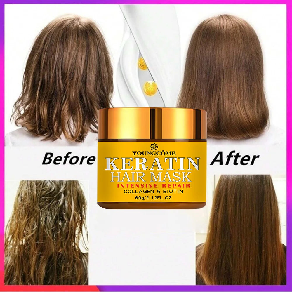 Miracle Hair Repair Mask with Biotin, Collagen & Keratin – Restores & Nourishes