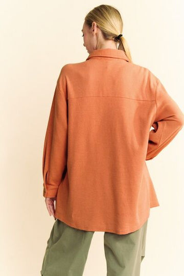 Chemise boutonnée en tricot gaufré Davi & Dani