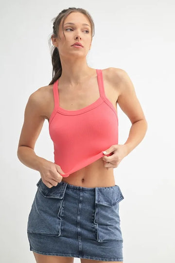 MONO B Seamless Solid Cami