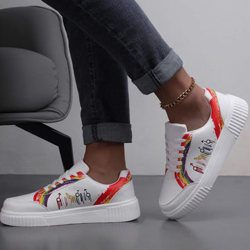 Round Toe Platform Sneakers