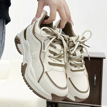 Round Toe Platform Sneakers