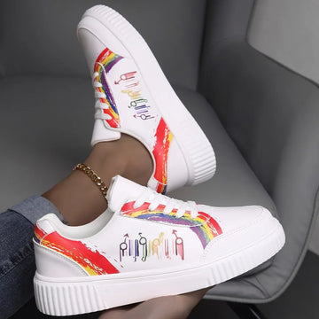 Round Toe Platform Sneakers