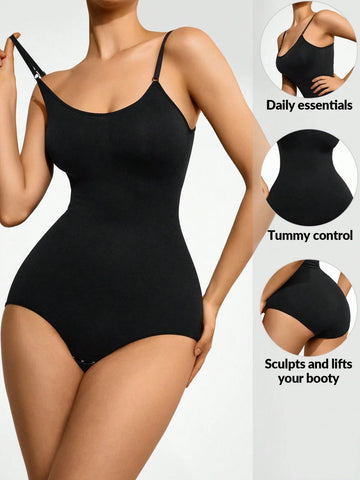 Body taille haute à encolure dégagée Basic Bae