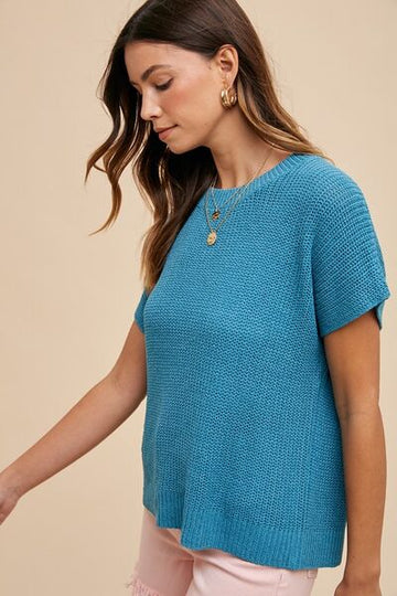 Pull à manches courtes et col rond Annie Wear