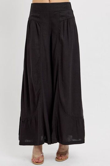 Pantalon large à fronces RISEN