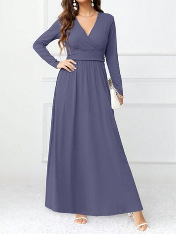 Robe longue à manches longues et surplis avec poches