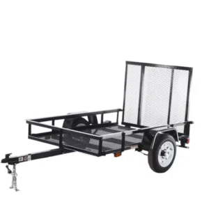 Carry-On Trailer 4′ x 7′ Mesh Floor Utility Trailer with CURT 2-5/16″ A-Frame Coupler