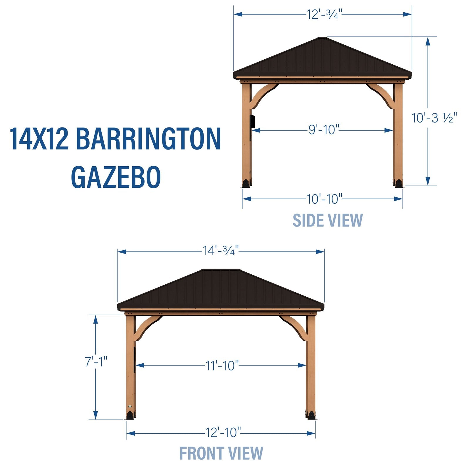 14×12 Barrington Gazebo - Image 8