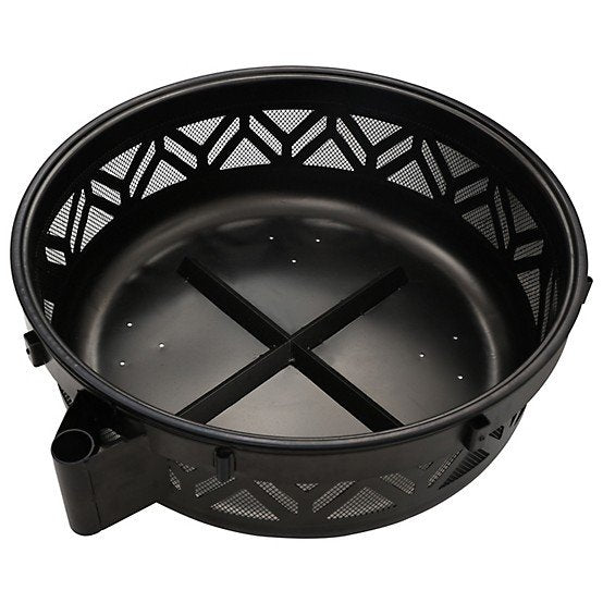 Red Mountain Valley 47 in. Wood-Burning Fire Pit with Adjustable BBQ Grate, Geometric - Image 5