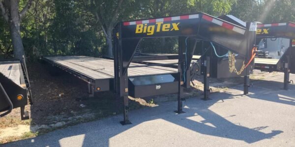 Big Tex 14GN 40' Gooseneck Trailer – Tandem Axle, Mega Ramps, Black Steel Deck