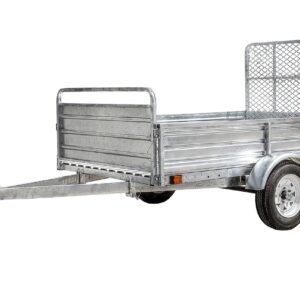 DK2 5-ft x 7-ft Steel Utility Trailer with Ramp Gate ( 1639-lb Capacity ) 2491713