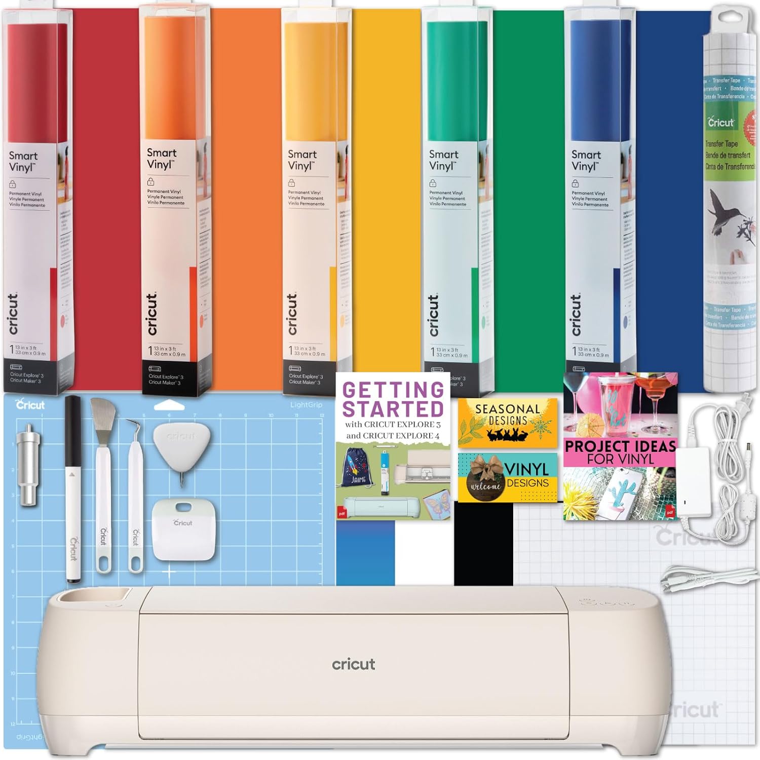 Cricut Explore 4 Cutting Machine Bundle with Vinyl & Iron-On Materials - Image 8