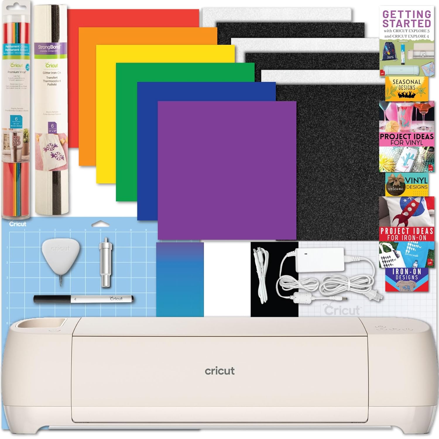 Cricut Explore 4 Cutting Machine Bundle with Vinyl & Iron-On Materials - Image 15