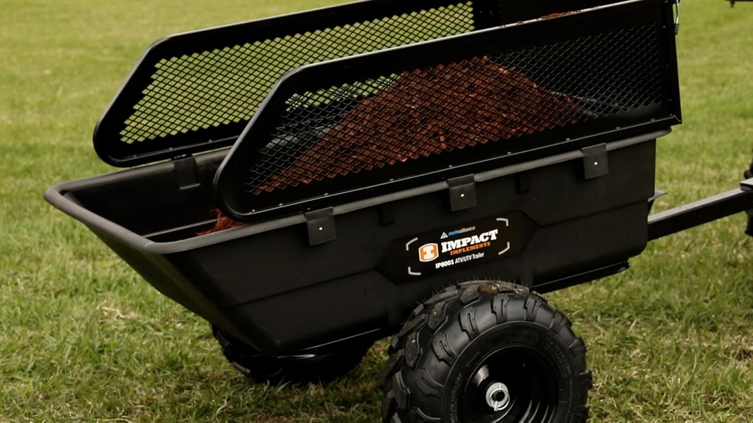 Impact Implements 1500 lb Utility Cargo Trailer with Pivot Dump for ATV, UTV, and Lawn Tractor - Image 16