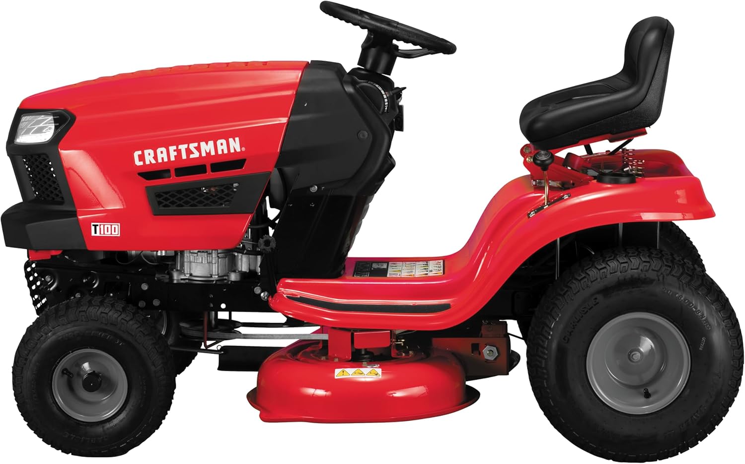 Craftsman 36" Gas Riding Lawn Mower, 11.5 HP Briggs & Stratton Engine, 7-Speed Transmission, Red/Black - Image 3