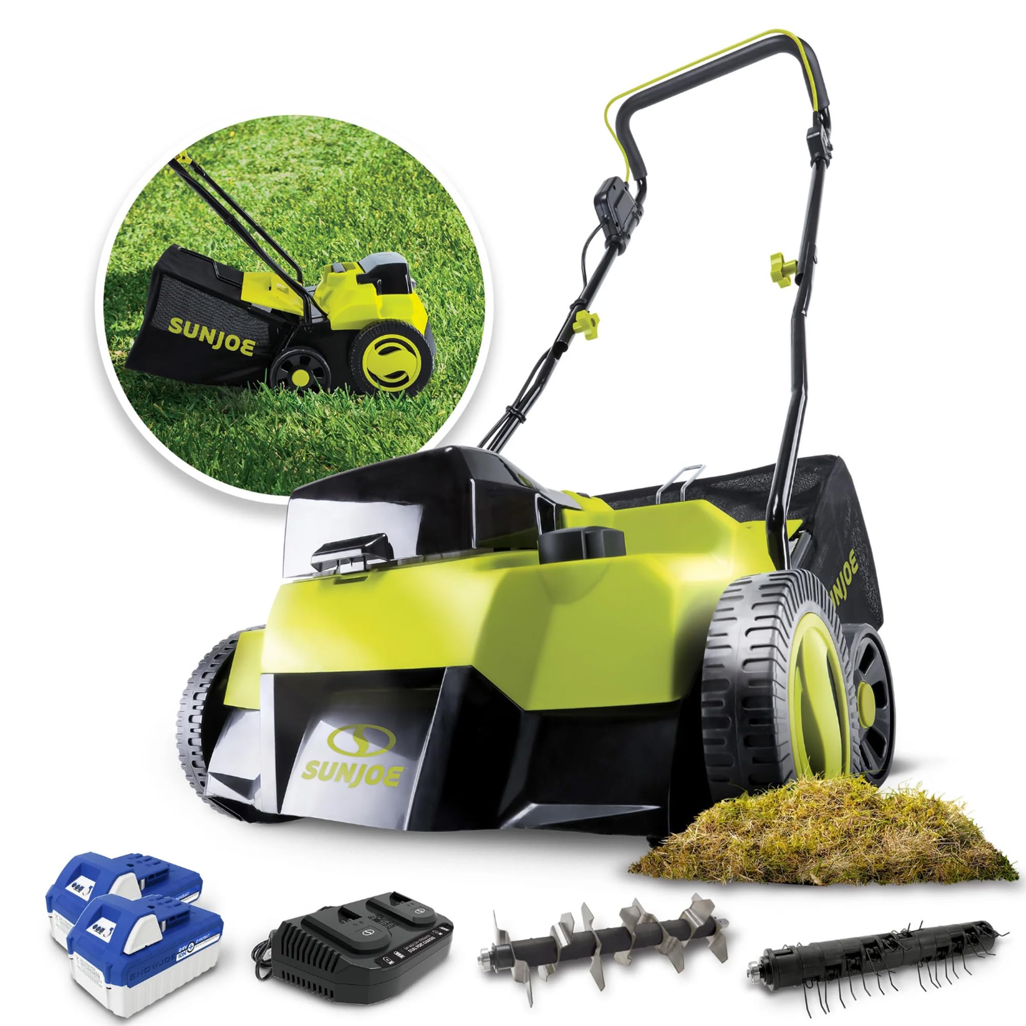 Sun Joe AJ805E 13A Electric Dethatcher & Scarifier, 15 in. - Image 11