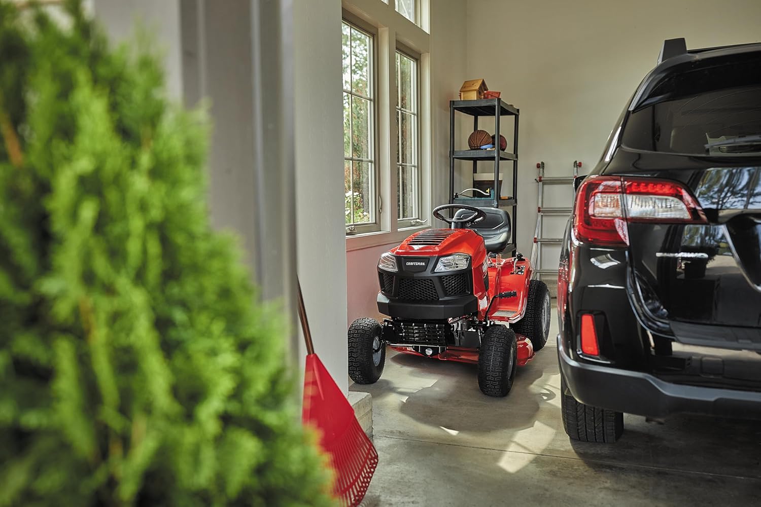 Craftsman 36" Gas Riding Lawn Mower, 11.5 HP Briggs & Stratton Engine, 7-Speed Transmission, Red/Black - Image 7