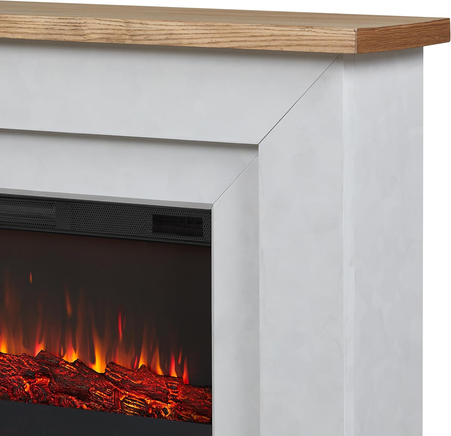 Real Flame Malie 68" Electric Fireplace with Mantel & Remote Control - Image 6