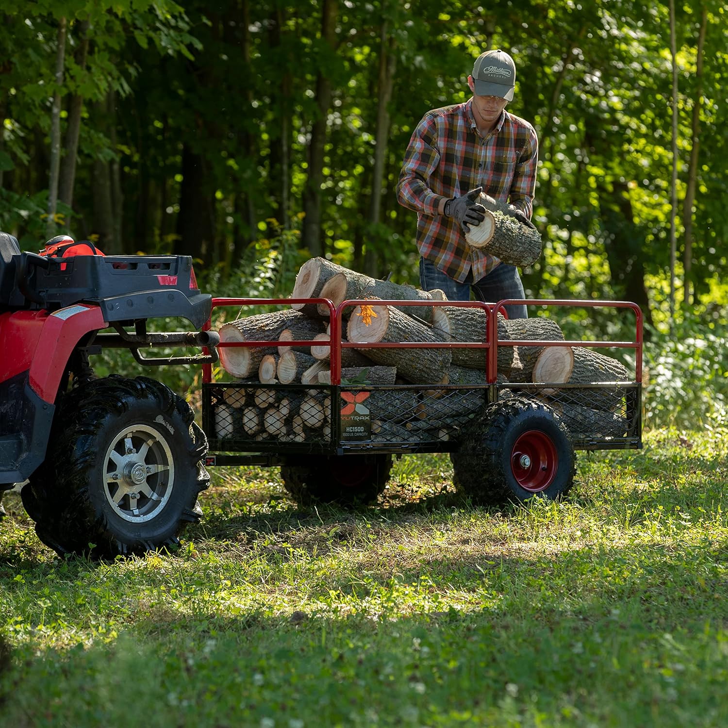 Yutrax Trail Warrior X4 1,250 lb Off-Road UTV/ATV Utility Trailer TX159 - Image 23