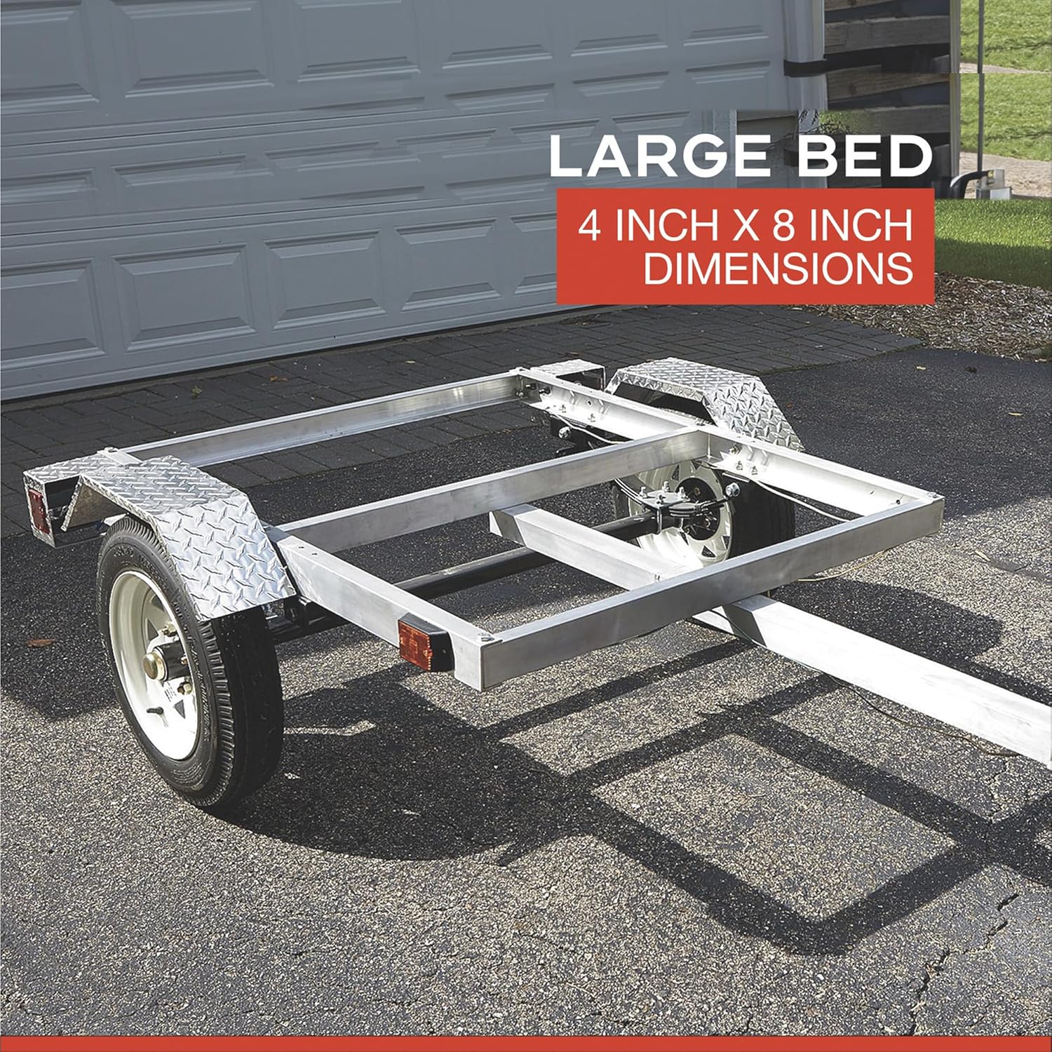 Ultra-Tow 40in. x 48in. Aluminum Utility Trailer Kit - 1060-Lb. Load Capacity - Image 3