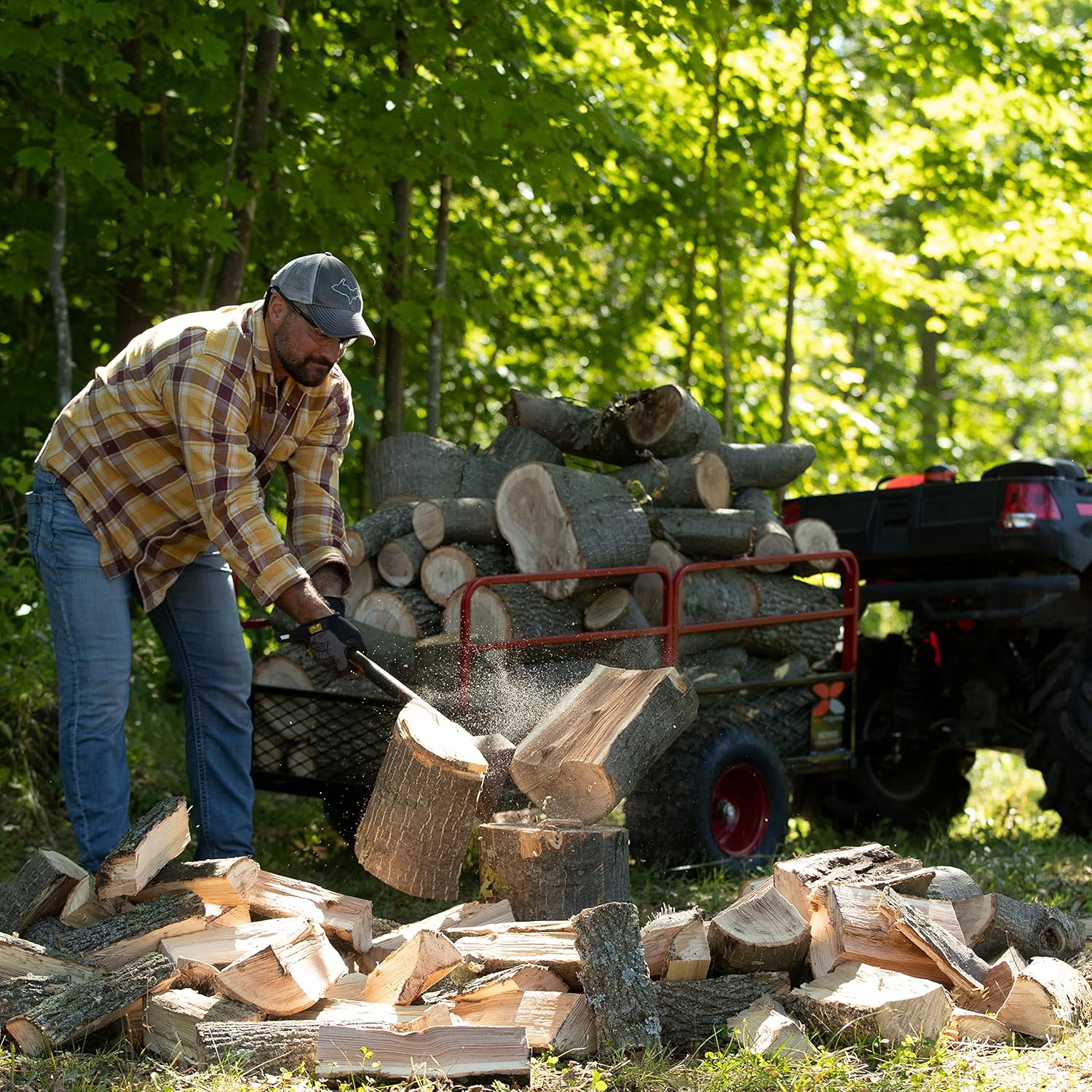 Yutrax Trail Warrior X4 1,250 lb Off-Road UTV/ATV Utility Trailer TX159 - Image 20