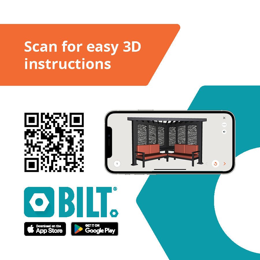 Ridgedale Modern Steel Cabana Pergola with Conversational Seating - Image 17