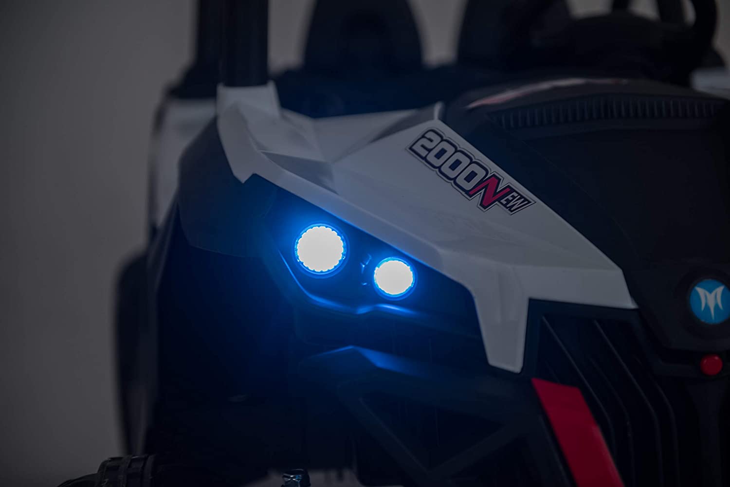 Best Ride On Cars Lightning UTV with 4 Motors-12V-White - Image 4