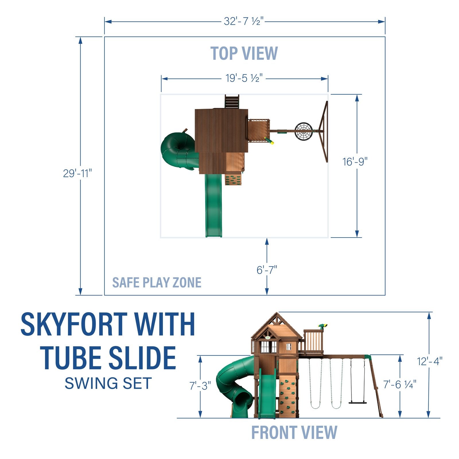 Skyfort II With Spiral Tube Slide - Image 13