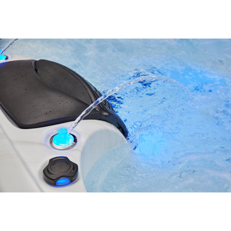Victoria 6-person 60 Jet Hot Tub With Bluetooth In Grey - Image 8