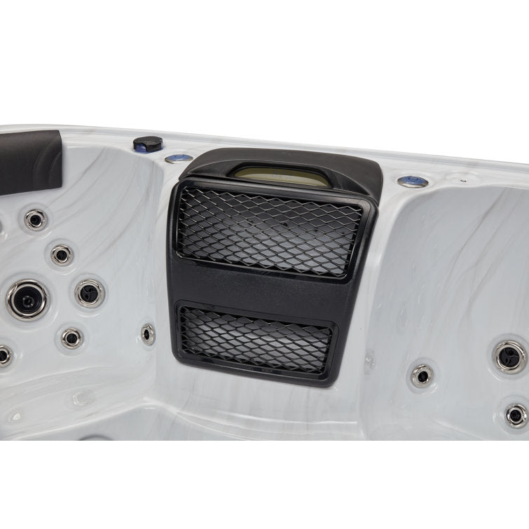 Victoria 6-person 60 Jet Hot Tub With Bluetooth In Grey - Image 10