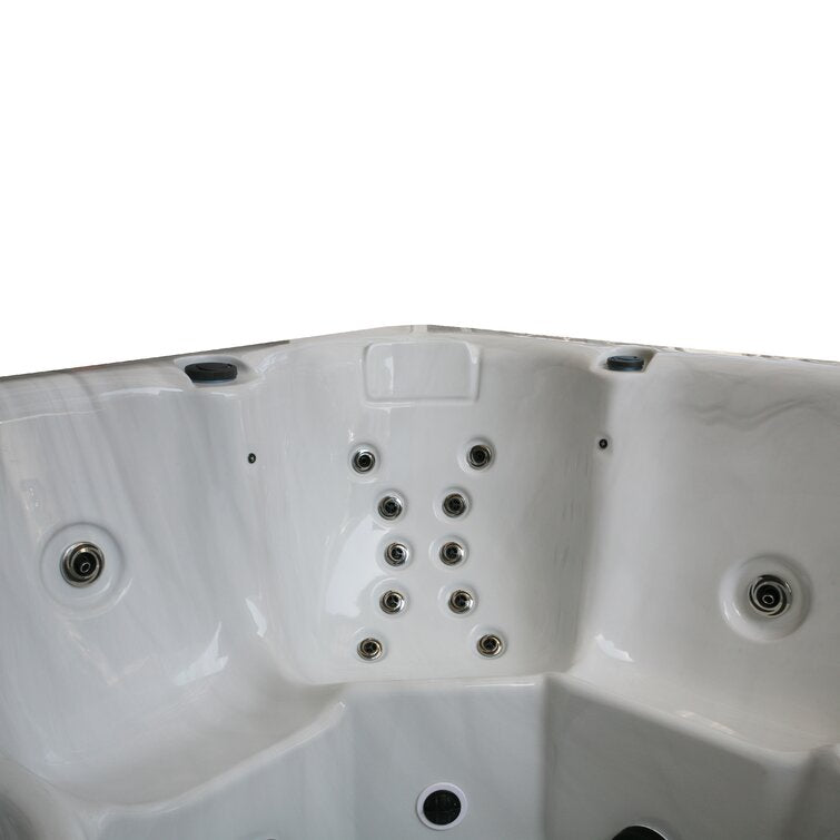 WSINC 5 – Person 32 – Jet Acrylic Square Hot Tub with Ozonator in Grey Oak - Image 3