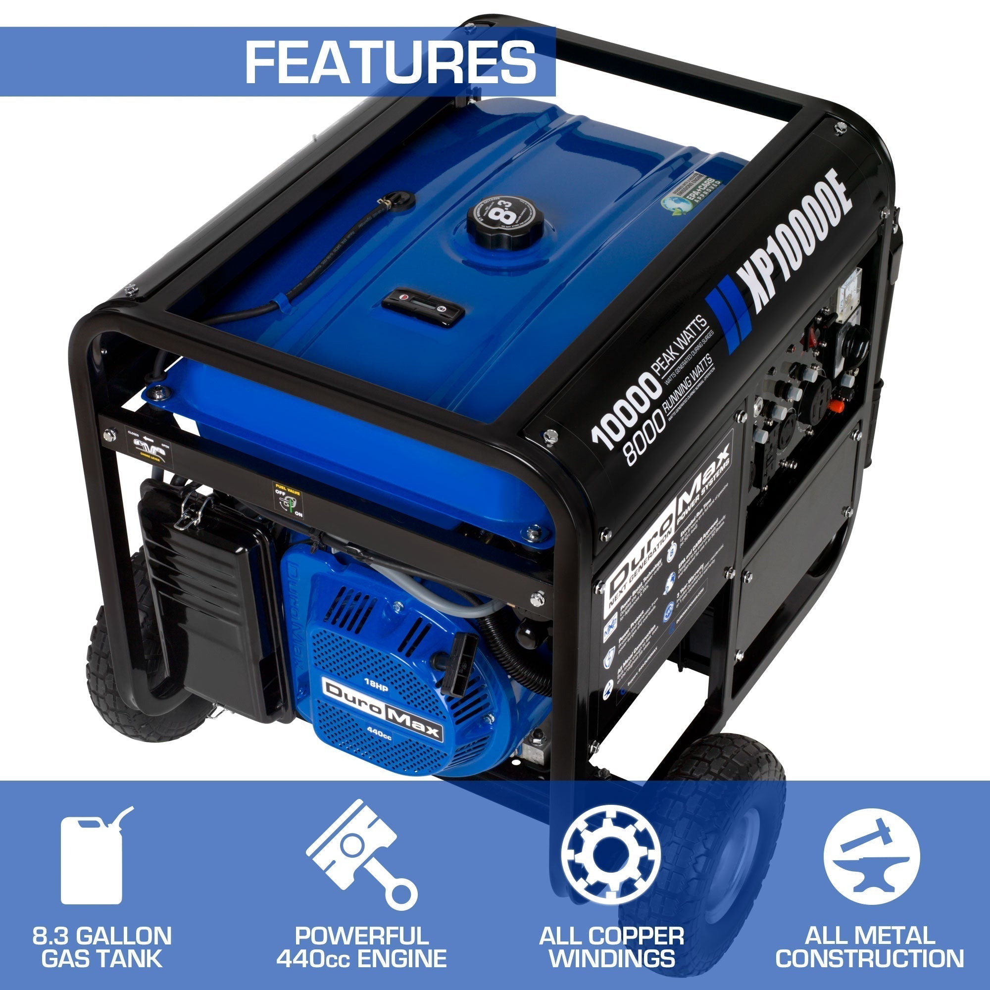 10,000 Watt Gasoline Portable Generator - Image 2