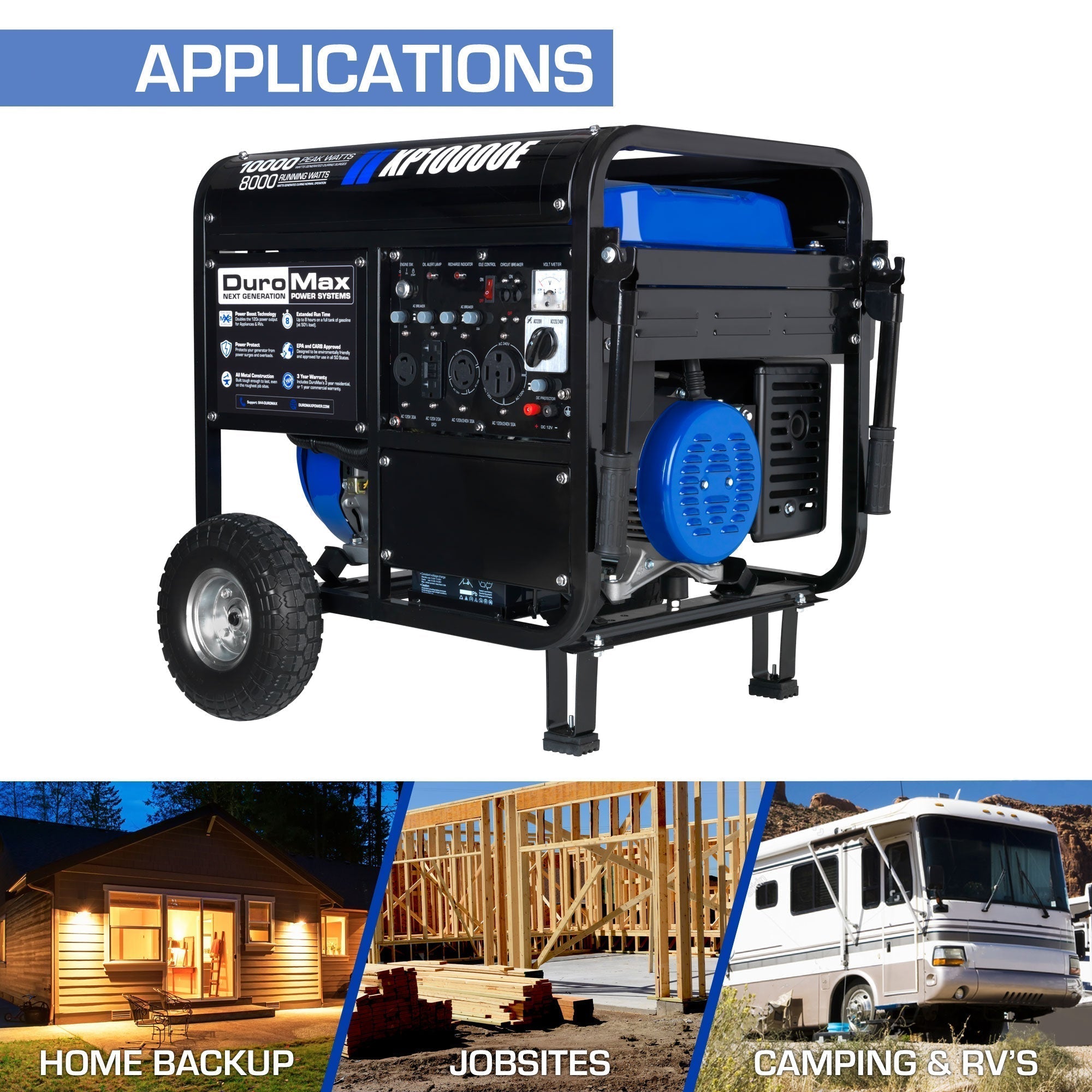 10,000 Watt Gasoline Portable Generator - Image 4