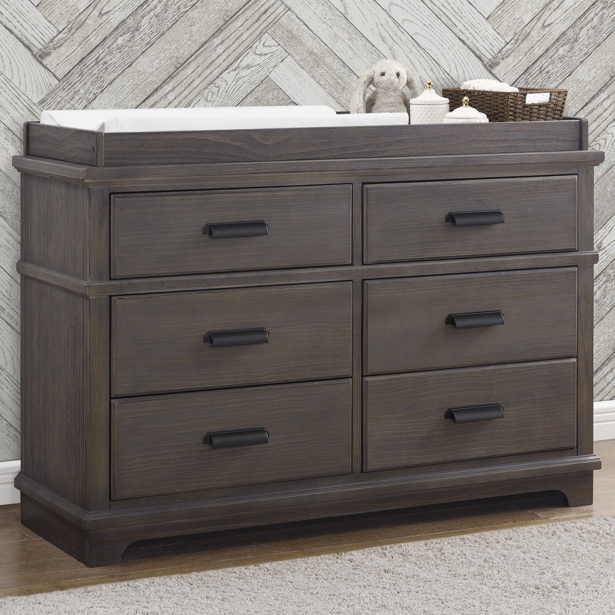 Asher 6 Drawer Dresser with Changing Top - Image 9